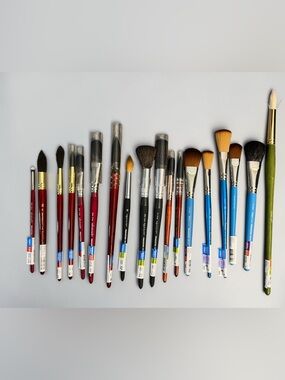 Assortment of 17 Mop Brushes